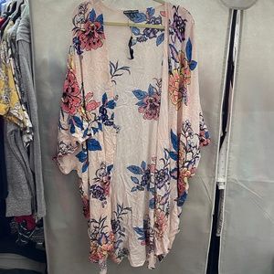 Pink Floral Kimono